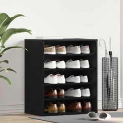 Armoires à chaussures Chêne noir Bois d'ingénierie 60 x 35 x 70 cm 