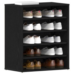 Armoires à chaussures Chêne noir Bois d'ingénierie 60 x 35 x 70 cm 