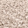 Tapis shaggy avec support en latex Crème ø160 cm 