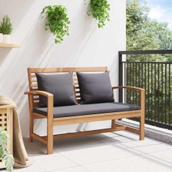 Ensemble de canapé de jardin 2 pcs Marron Bois de teck massif 