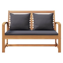 Ensemble de canapé de jardin 2 pcs Marron Bois de teck massif 