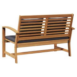 Ensemble de canapé de jardin 2 pcs Marron Bois de teck massif 