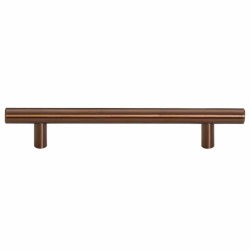 Poignées d'armoire 10 pcs bronze 128 mm acier inoxydable 