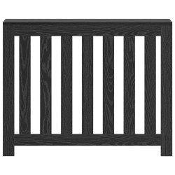 Cache-radiateur Chêne Noir 104x20x82 cm Bois d'ingénierie 