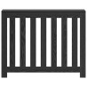Cache-radiateur Chêne Noir 104x20x82 cm Bois d'ingénierie 