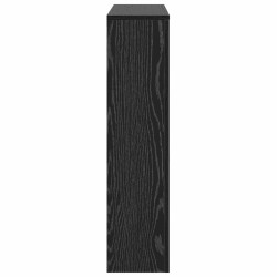 Cache-radiateur Chêne Noir 104x20x82 cm Bois d'ingénierie 