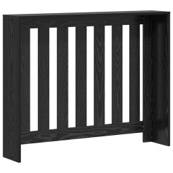Cache-radiateur Chêne Noir 104x20x82 cm Bois d'ingénierie 