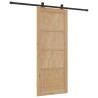 Porte coulissante avec quincaillerie 'ORKDAL'en bois de pin massif 