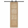 Porte Coulissante avec Quincaillerie 'ORKDAL'en Bois Massif Pin 