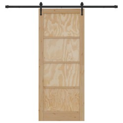 Porte coulissante avec kit de quincaillerie 'ORKDAL'en pin 
