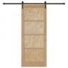 Porte coulissante avec kit de quincaillerie 'ORKDAL'en pin 