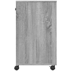 Support d'imprimante avec roulettes sonoma gris 60x40x68,5 cm 