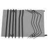 Lits de camping 2 pcs 180x60x19 cm Tissu Oxford et acier Gris 