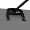Lits de camping 2 pcs 180x60x19 cm Tissu Oxford et acier Gris 