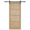 Porte Coulissante avec Quincaillerie 86x198.5 cm Bois Massif de Pin 