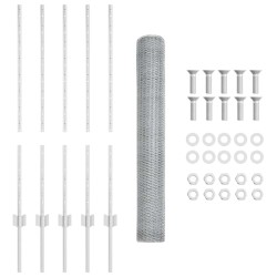 Panneaux de Clôture 10 pcs U-Channel 100 cm Acier Galvanisé 