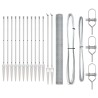 Kit de Clôture Set de 2 Acier Galvanisé 25 x 1,5 m Durable 