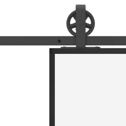 Porte coulissante et quincaillerie ESG verre et aluminium 