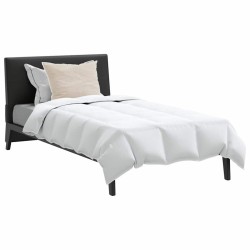 Couette avec oreiller 2 pcs Blanc 155 x 220 cm Bas 