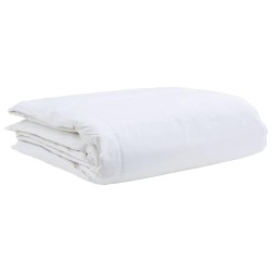 Couette avec oreiller 2 pcs Blanc 155 x 220 cm Bas 