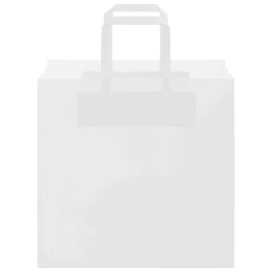 Sacs en papier 50 pcs avec poignées blanc 26x17x25 cm 