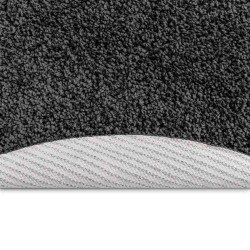 Tapis Shaggy avec support en latex Gris foncé ø160 cm 