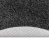 Tapis Shaggy avec support en latex Gris foncé ø160 cm 