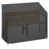 Housse de banc de jardin 8 œillets 160x70x70/88 cm polyéthylène 