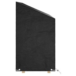 Housse de banc de jardin 8 œillets 160x70x70/88 cm polyéthylène 