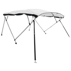 Toit bimini à 4 arceaux parois en maille 243x(170-182)x137 cm 