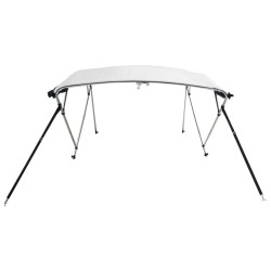 Toit bimini à 4 arceaux parois en maille 243x(170-182)x137 cm 