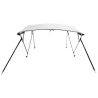 Toit bimini à 4 arceaux parois en maille 243x(170-182)x137 cm 