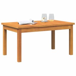 Table basse 75x40x38 cm en bois massif d'acacia 