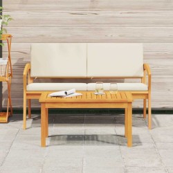 Table basse 75x40x38 cm en bois massif d'acacia 