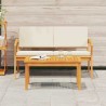 Table basse 75x40x38 cm en bois massif d'acacia 
