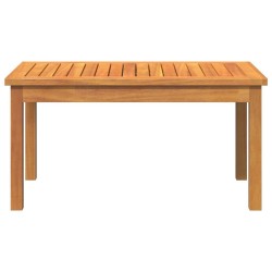 Table basse 75x40x38 cm en bois massif d'acacia 