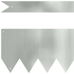 Bordures de Pelouse 10 pcs 100x0,5x15 cm Acier Galvanisé 