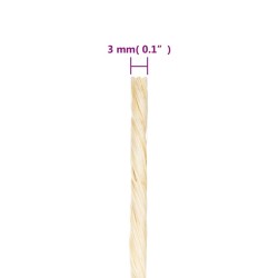 Corde 100 % sisal 3 mm 200 m 