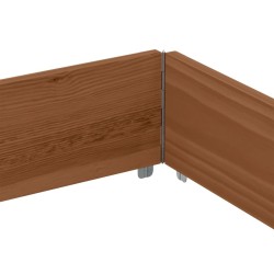 Collier de palette marron 150x100 cm bois de pin solide 
