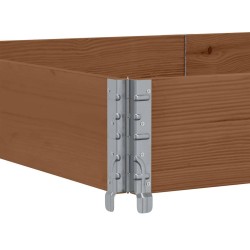 Collier de palette marron 150x100 cm bois de pin solide 