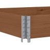 Collier de palette marron 150x100 cm bois de pin solide 