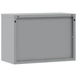 Armoire à outils murale avec porte à levage à gaz rouge, 50x25x35 cm 