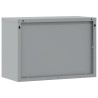 Armoire à outils murale avec porte à levage à gaz rouge, 50x25x35 cm 