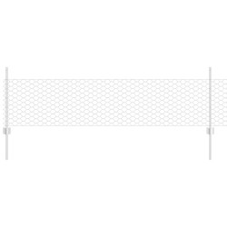Poteaux de clôture 11 pcs U-Channel 60 cm acier galvanisé 