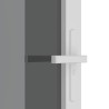 Porte intérieure 83x201,5 cm Blanc Verre ESG et aluminium 