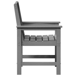 Chaises de salle à manger 2 pcs Gris clair HDPE 