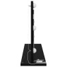Miroir de maquillage avec éclairage LED Bois noir 80x45x18 cm 