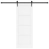 Porte coulissante avec kit de matériel 'ORKDAL'en pin blanc massif 
