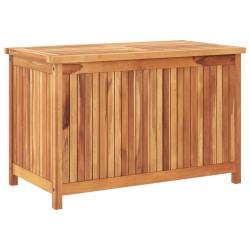 Boîte de rangement de jardin 90x50x58 cm Bois de teck solide 