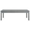 Table basse 100x50x33 cm Gris Bois d'acacia solide 